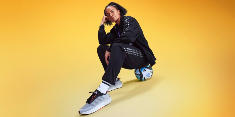 Australian soccer player Mary Fowler fronts adidas Sportswear spring-summer 2023 campaign.