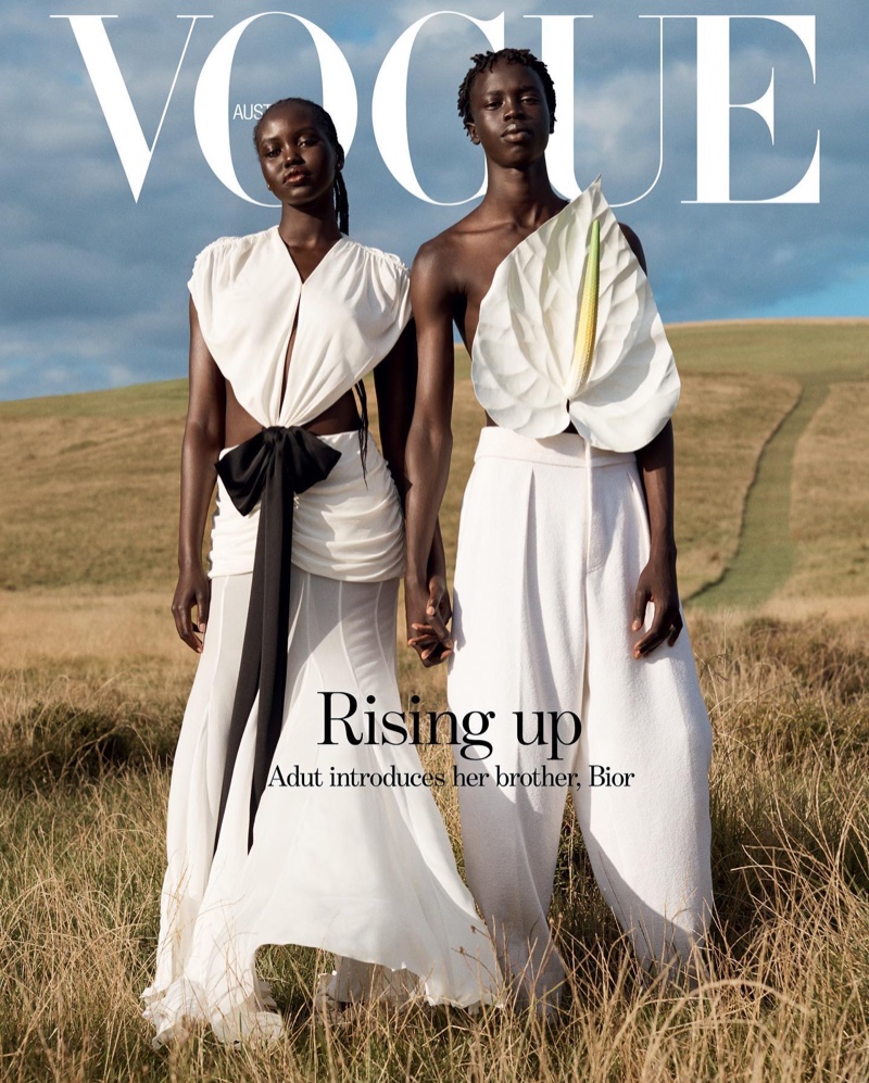 Adut Akech Bior Loewe Outfits Vogue Australia 2023