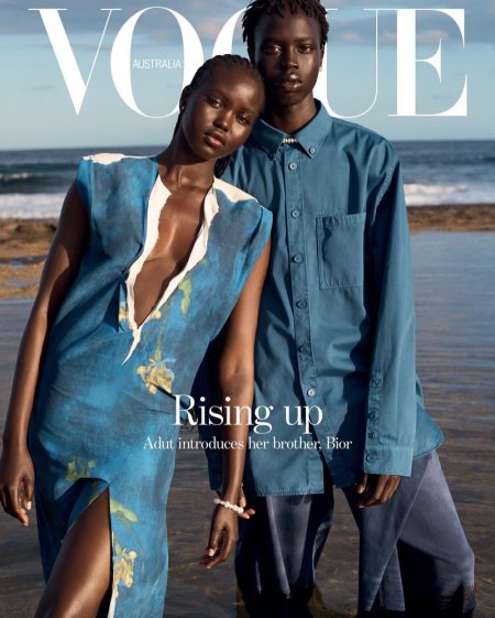 Adut Akech & Bior on Vogue Australia April 2023 Cover