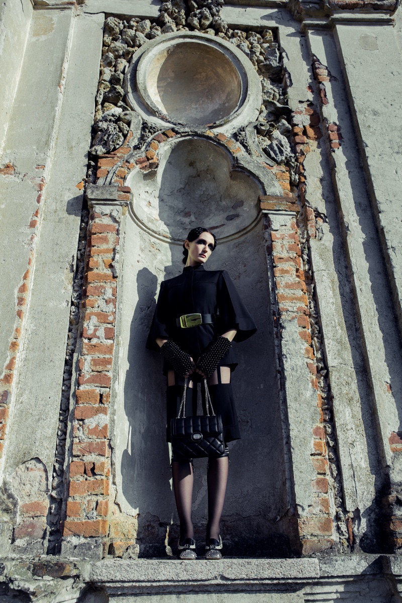 Alina Schulzen Wows in Gothic Outfits for Marie Claire Hong Kong