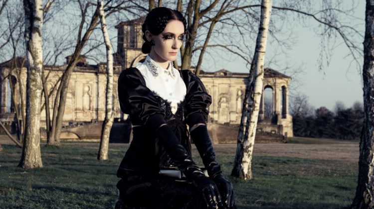 Alina Schulzen Wows in Gothic Outfits for Marie Claire Hong Kong