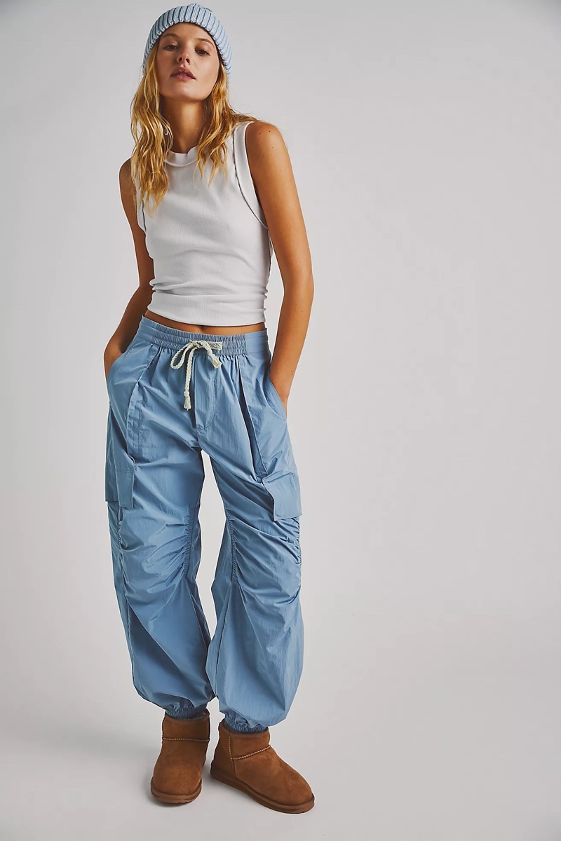 Free People Nylon Cargo Pants $98.00