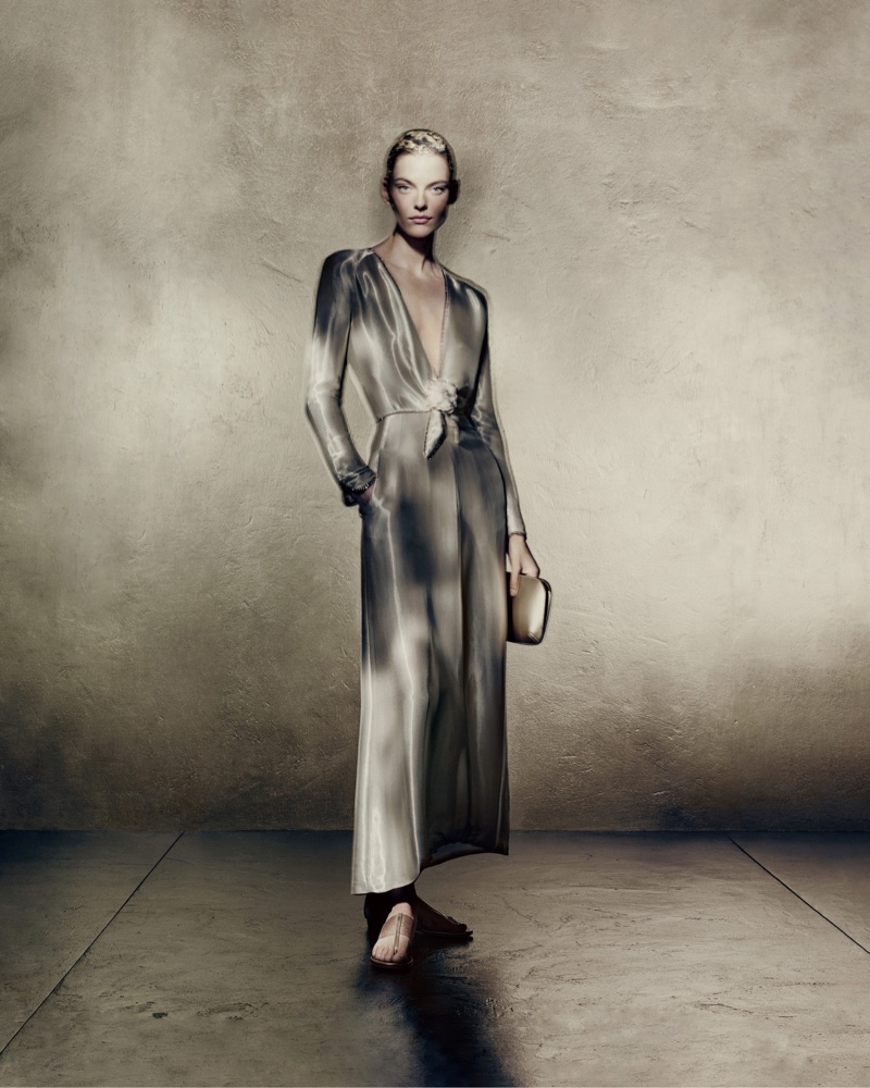 Gold Fashion Giorgio Armani Spring 2023 Campaign