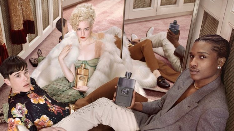 Gucci Guilty Trio: Julia Garner Teams Up with A$AP Rocky & Elliot Page