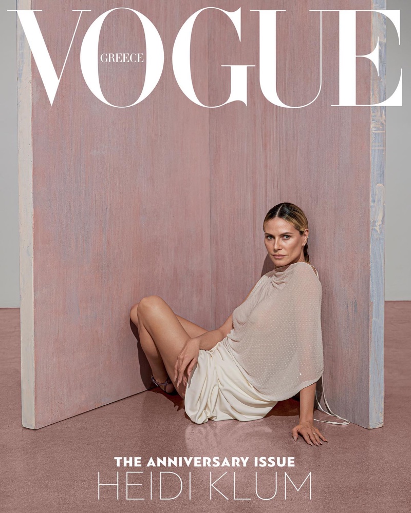 Heidi Klum Vogue Greece 2023 Sheer