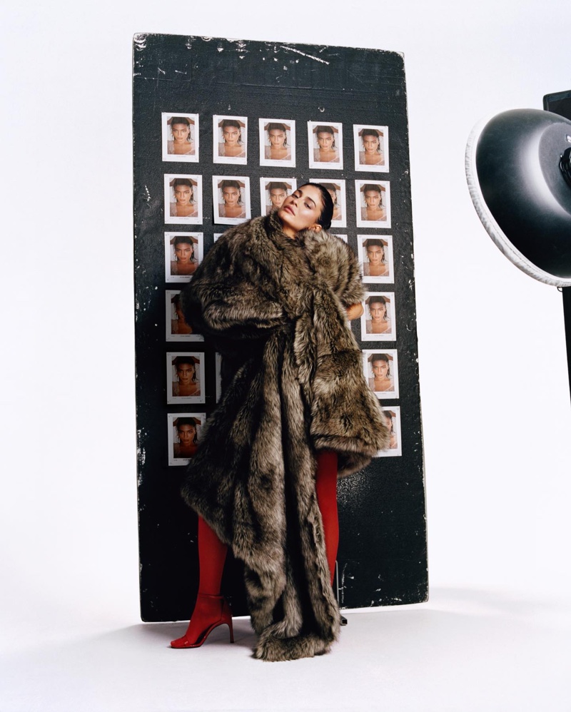 Kylie Jenner Coperni Faux Fur Coat