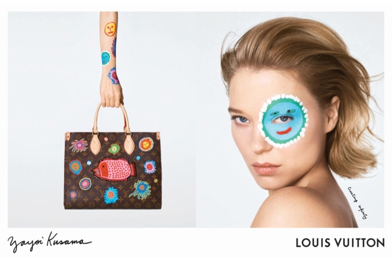 Lea Seydoux Louis Vuitton Yayoi Kusama 2023 Campaign