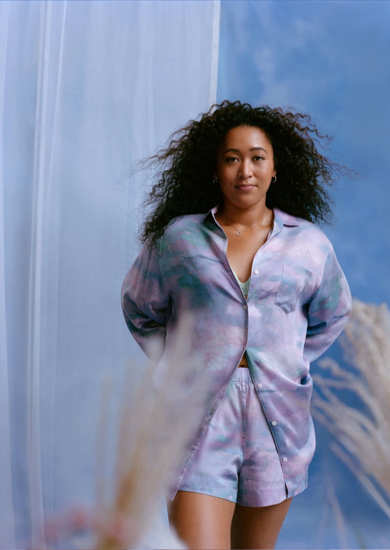 Naomi Osaka Victorias Secret Purple Sleepwear