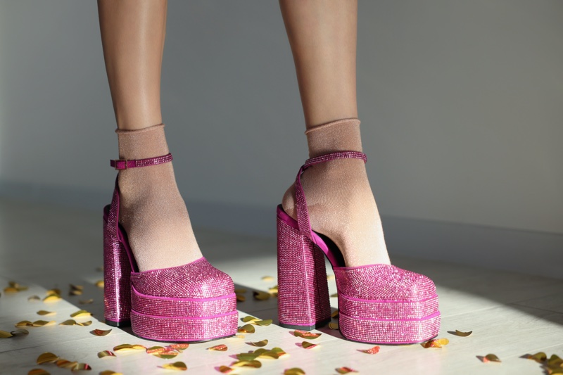 Platform Shoes Y2K Glitter