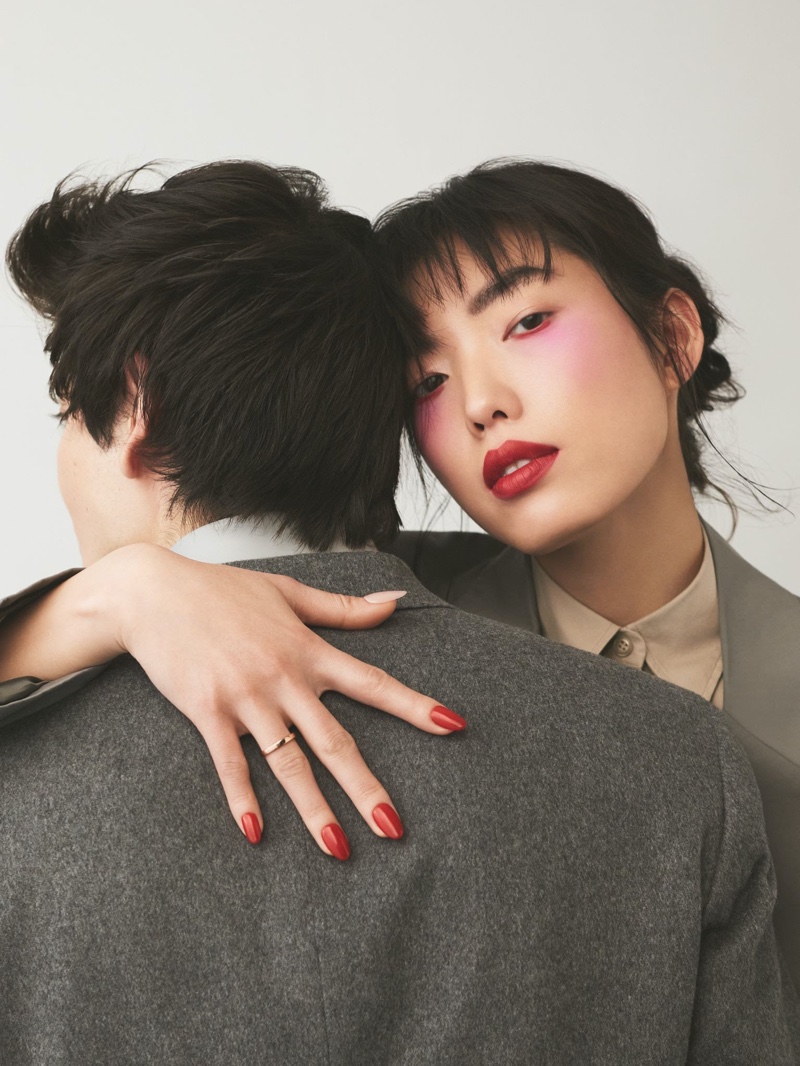 Hsu Chen & Ryan Costello Charm in Romantic Beauty for ELLE Vietnam