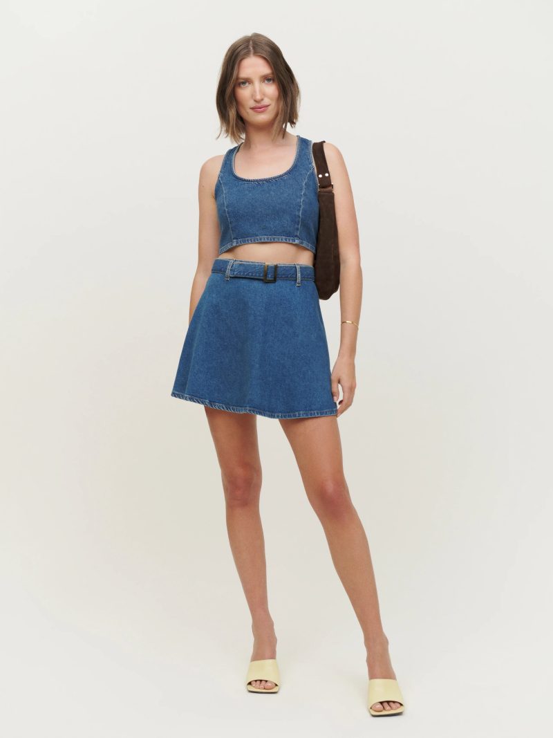 Reformation Anissa Two Piece Denim Set