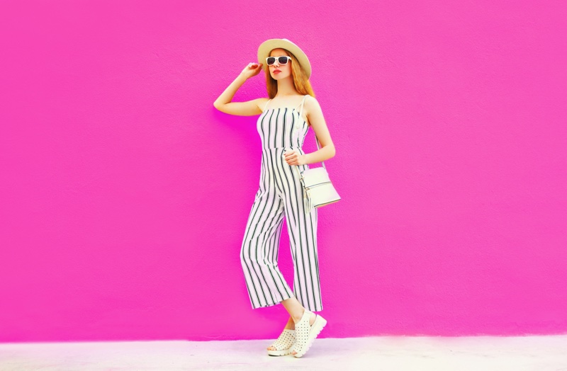 Striped Jumpsuit Hat