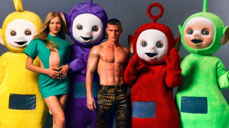Fashion gets playful for the Teletubbies x Christian Cowan collection.