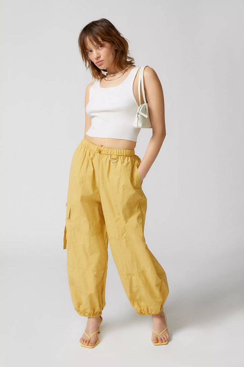 UO Jana Nylon Balloon Cargo Pant $59.00