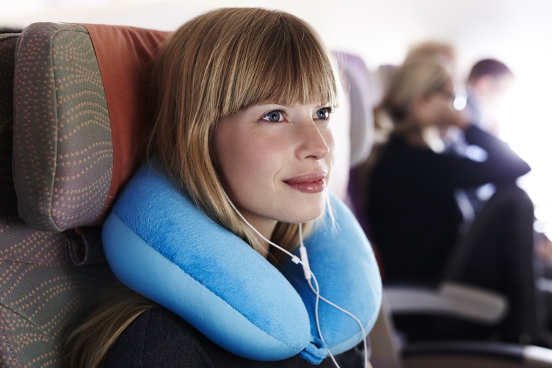 Woman Neck Pillow Plane