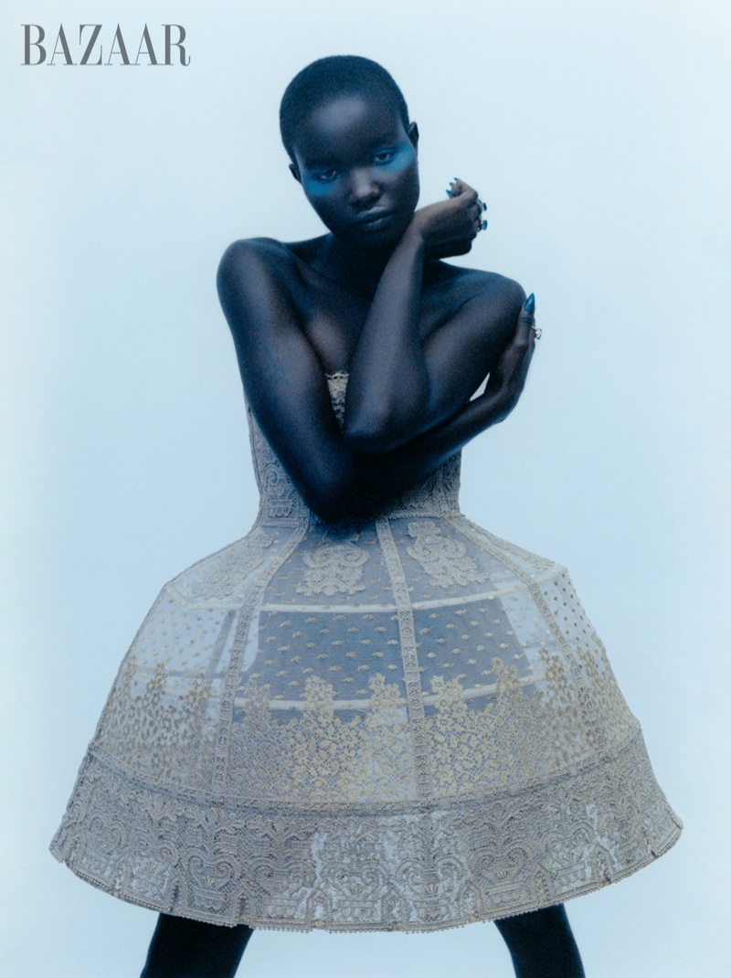 Akon Changkou. Photo: Harper's Bazaar US / Lucie Rox