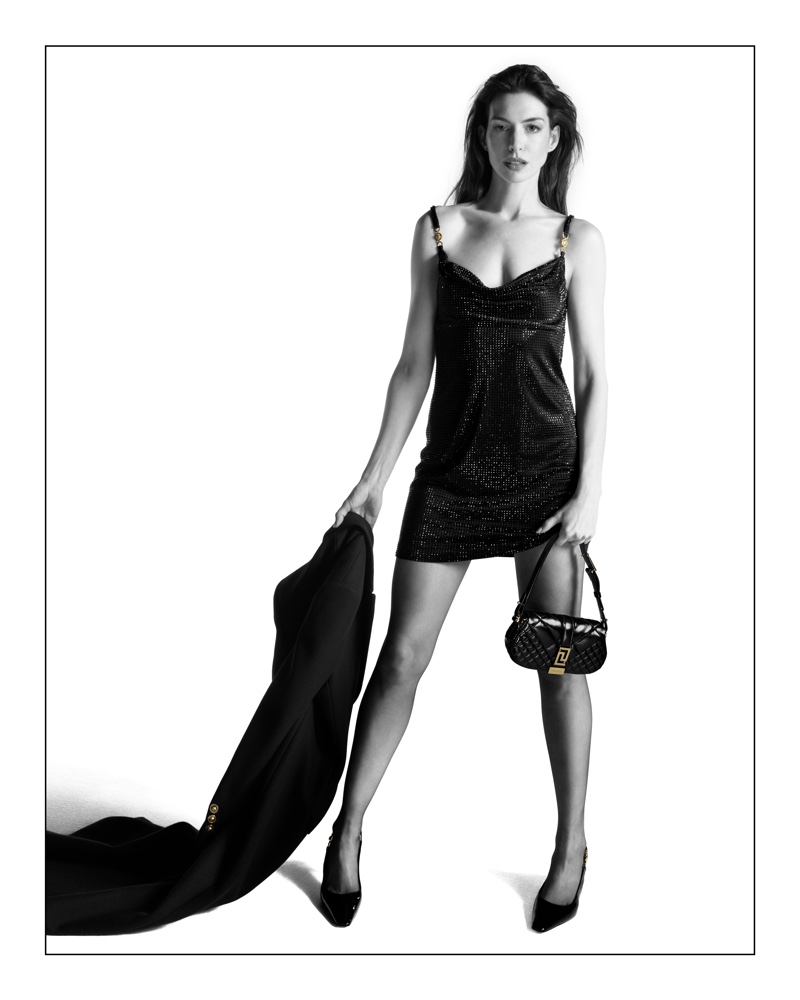 Anne Hathaway Versace Micro Mini Dress Icons