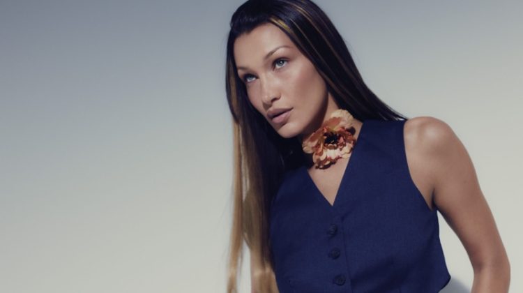 Bella Hadid About You Blue Vest 2023