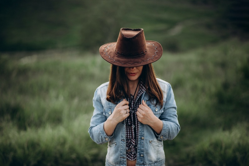Cowboy Hat Brown Woman