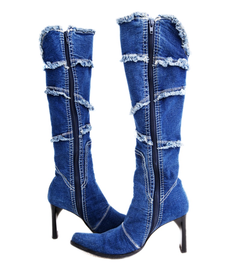 Denim Boots