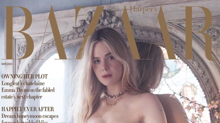 Elle Fanning Harpers Bazaar UK May 2023 Cover