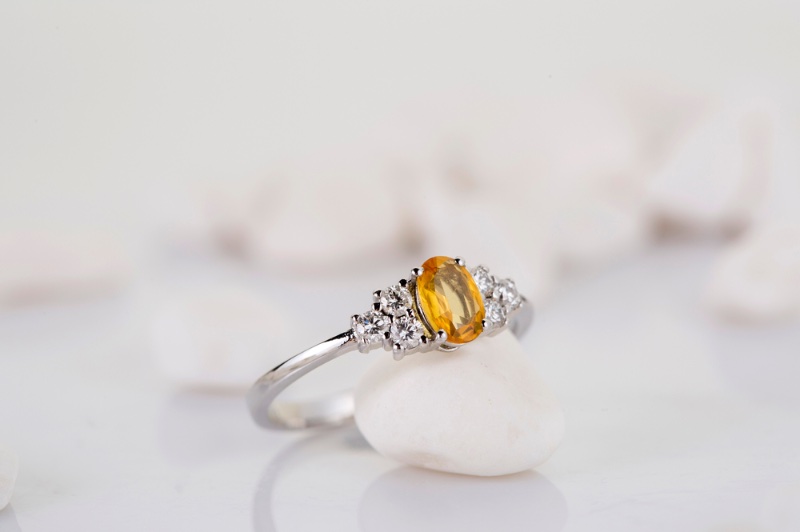 Gemstone Engagement Ring Topaz