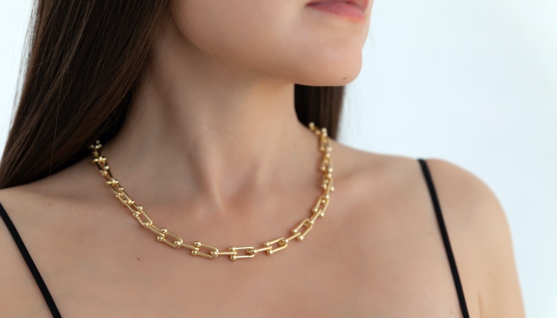 Gold Necklace Woman