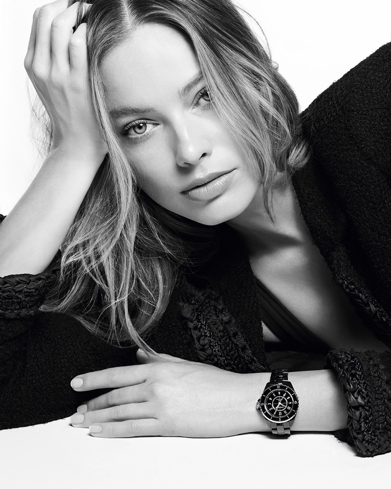 Margot Robbie Chanel J12 Watch 2023 Campaign