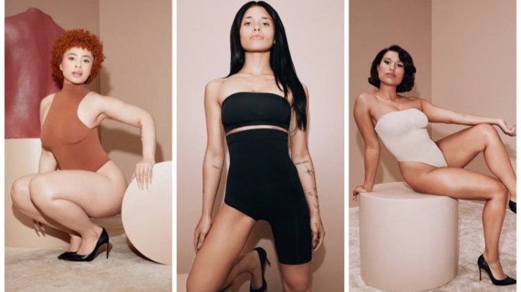 Ice Spice, Nessa Barrett Rock SKIMS Shapewear Collection