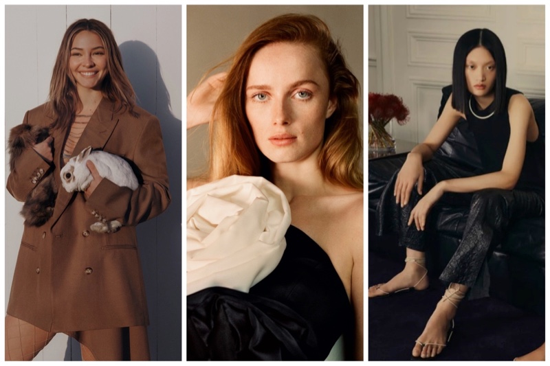  Madelyn Cline for Stella McCartney summertime  2023 campaign, Rianne van Rompaey successful  Mango Capsule Collection, and Yilan Hua for Massimo Dutti Limited Edition outpouring  2023.