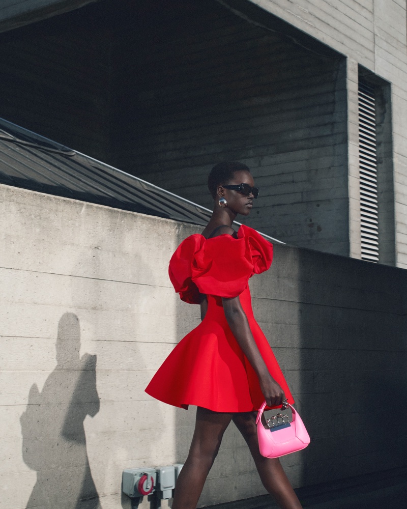 Alexander McQueen Pre-Fall 2023 Red Dress