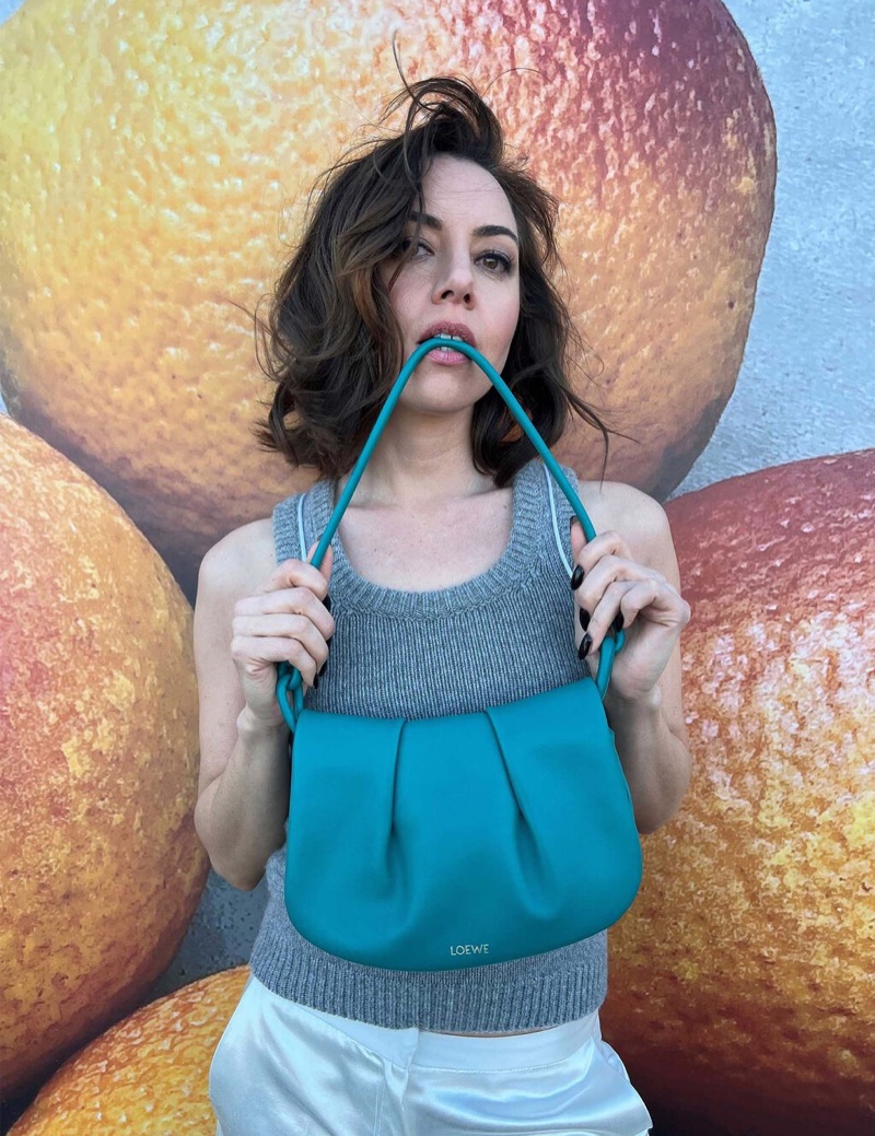 Aubrey Plaza LOEWE pre-fall 2023 campaign