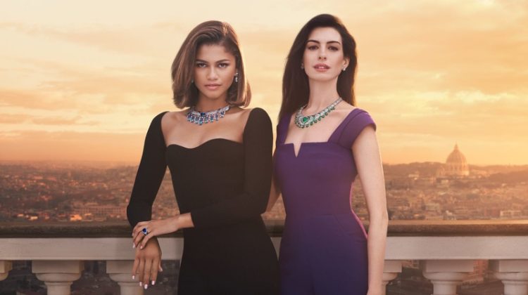 Zendaya & Anne Hathaway Dazzle in Bulgari's New Jewelry