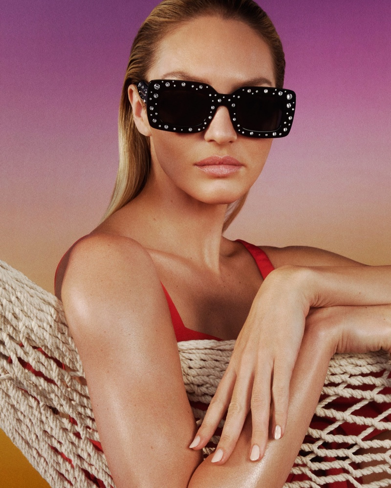 Candice Swanepoel Carolina Herrera Glasses Summer 2023 Campaign