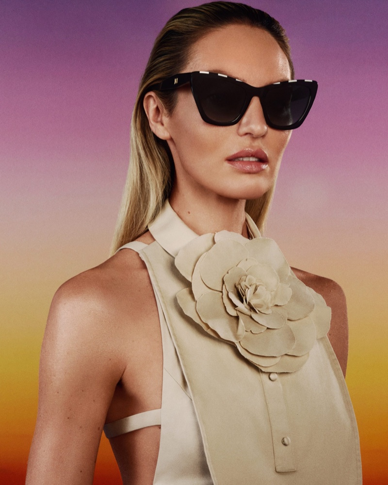 Candice Swanepoel in Carolina Herrera Eyewear SS 2023 — Anne of