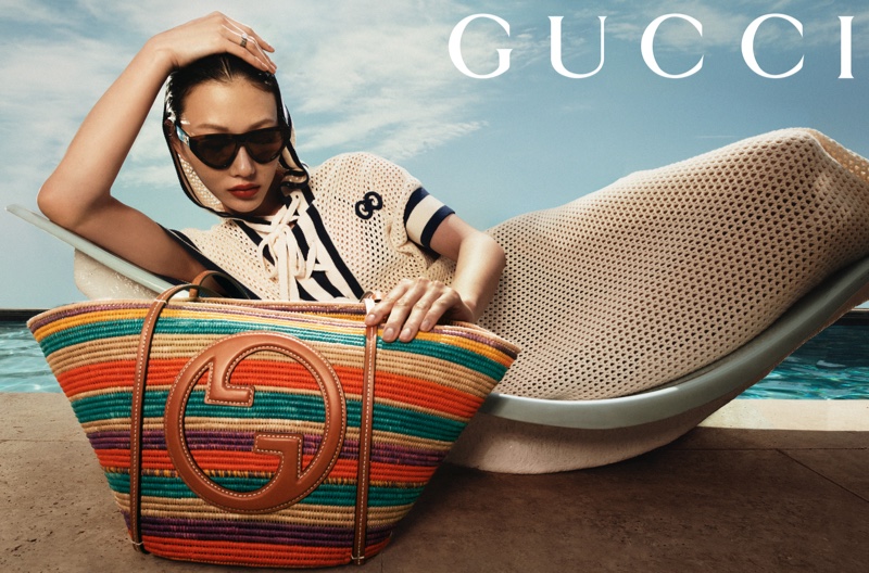 Gucci Woven Bag Summer Stories 2023