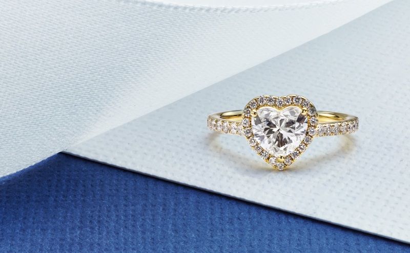 Heart Shaped Diamond Ring