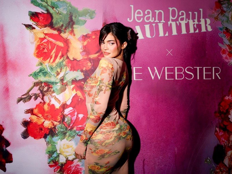 Kylie Jenner Jean Paul Gaultier Flower Dress
