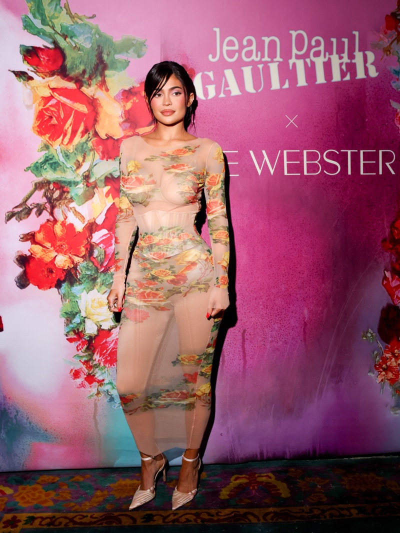 Kylie Jenner Jean Paul Sheer Floral Dress