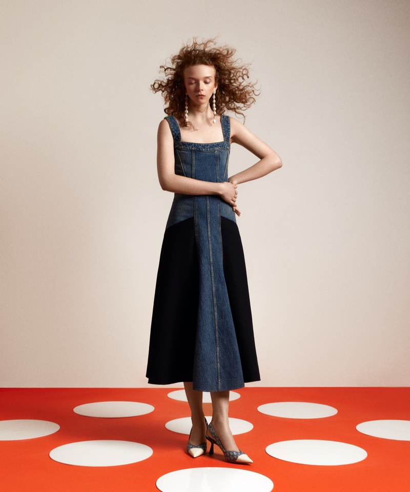 Lily Nova Models Elevated Denim Trends in SCMP Style
