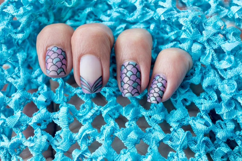 Mermaidcore Nails Scales