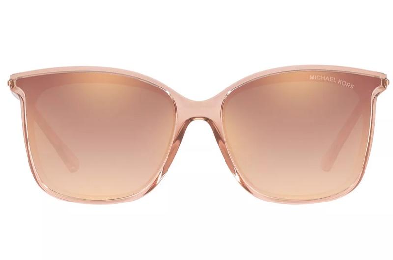 Michael Kors Women Zermatt Sunglasses in Rose Gold with Gradient Mirror $99
