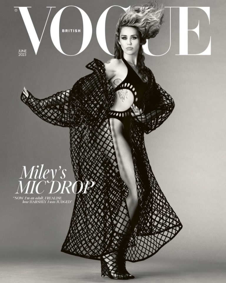 Miley Cyrus Impresses on British Vogue June 2023 Cover