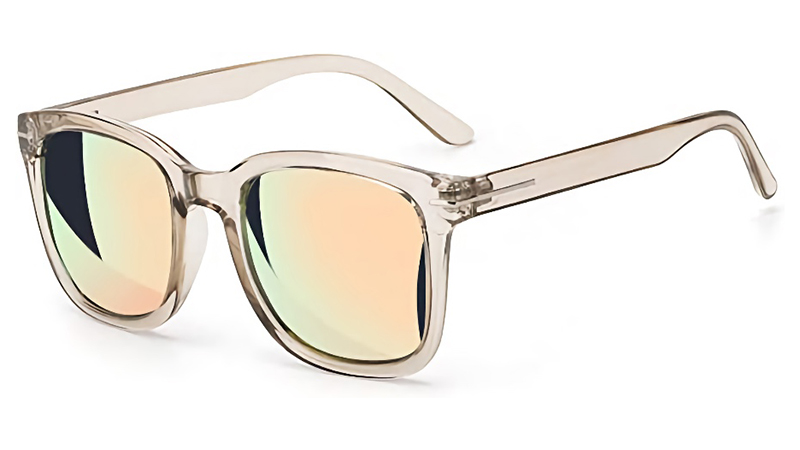 Myiaur Fashion Sunglasses with Anti Glare in Champagne/Mirrored $26.99