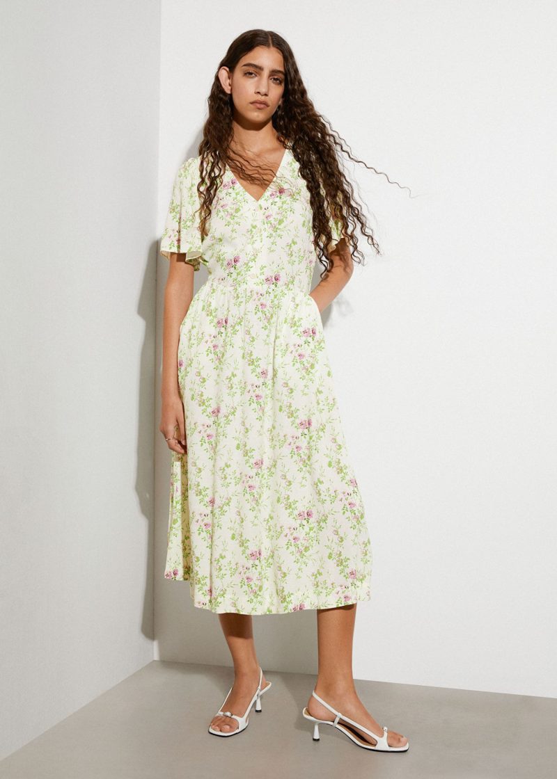 & Other Stories Flutter Sleeve Midi Dress $119