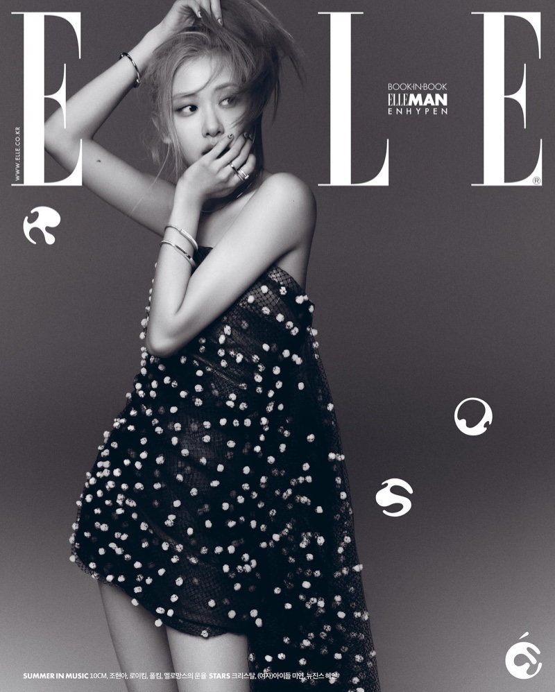 IAMFASHION on X: Rosé of Blackpink on the June cover of Elle Korea.  Photographed by Kim Hee June.  / X