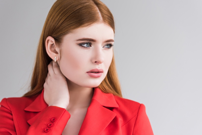 Redhead Red Suit Earrings