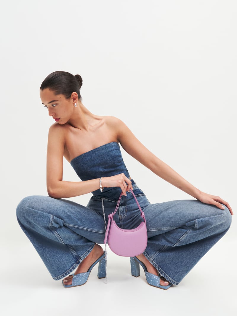 Reformation Mini Rosetta Shoulder Bag in Heather $248