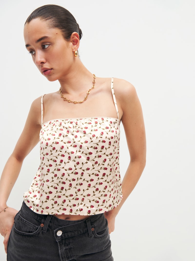 Reformation Mya Silk Top