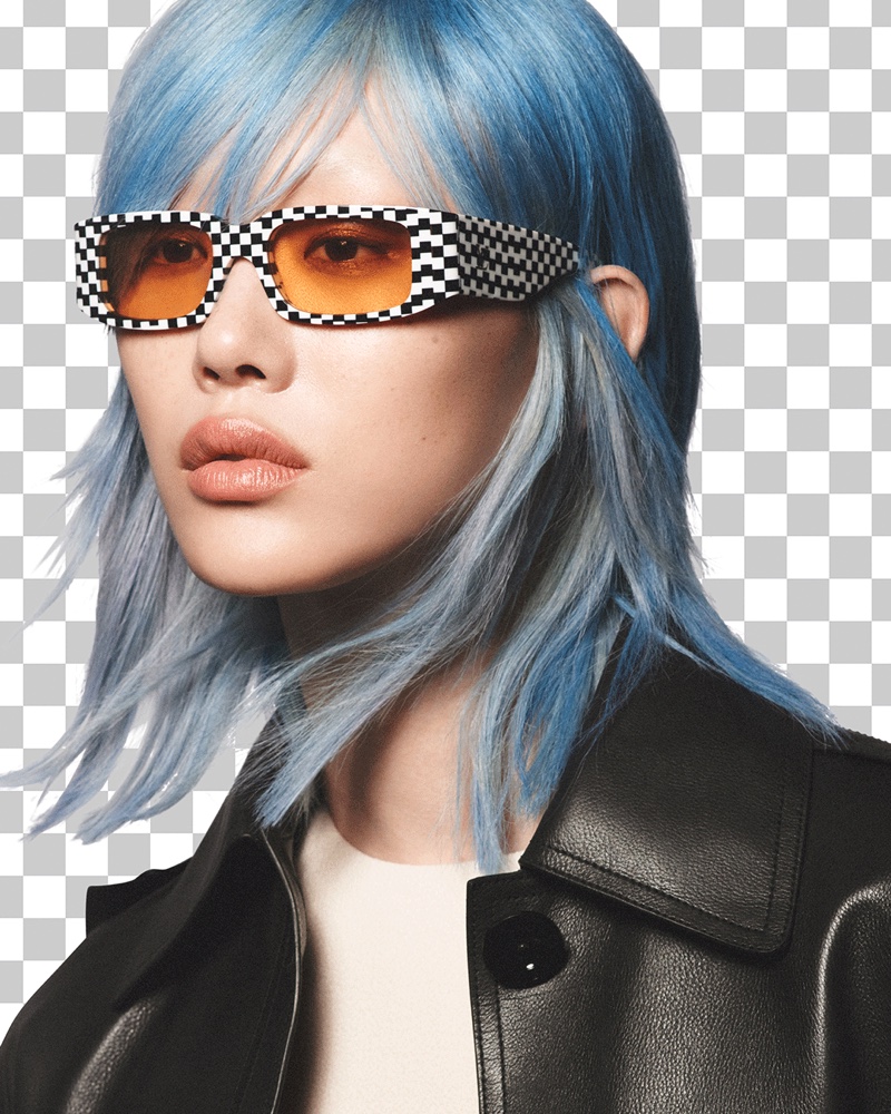 Sora Choi Blue Hair Louis Vuitton Pre-Fall 2023